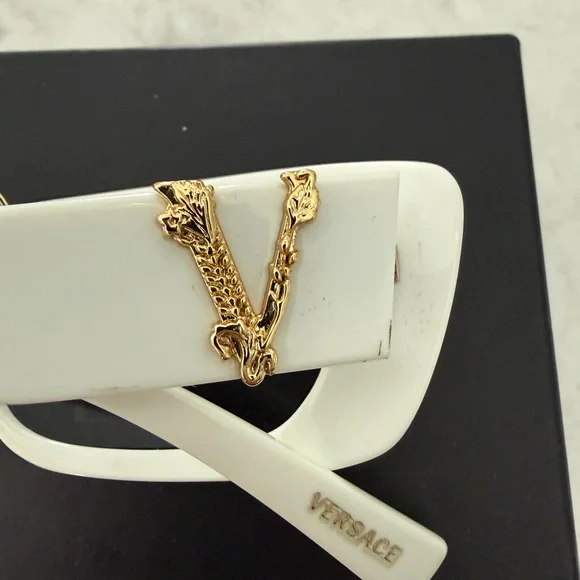 Versace Elegant White Sunglasses - Picture 7 of 13